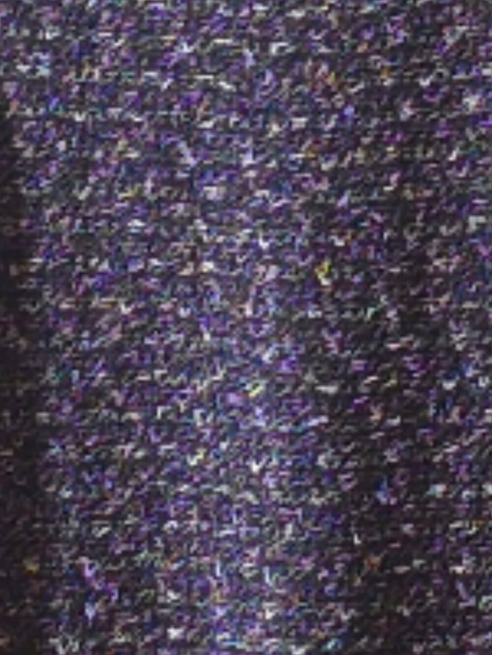 St. John Collection Knit Sheath Dress 14 Black Purple Flecked Wool Blend Sleevel - Picture 7 of 10